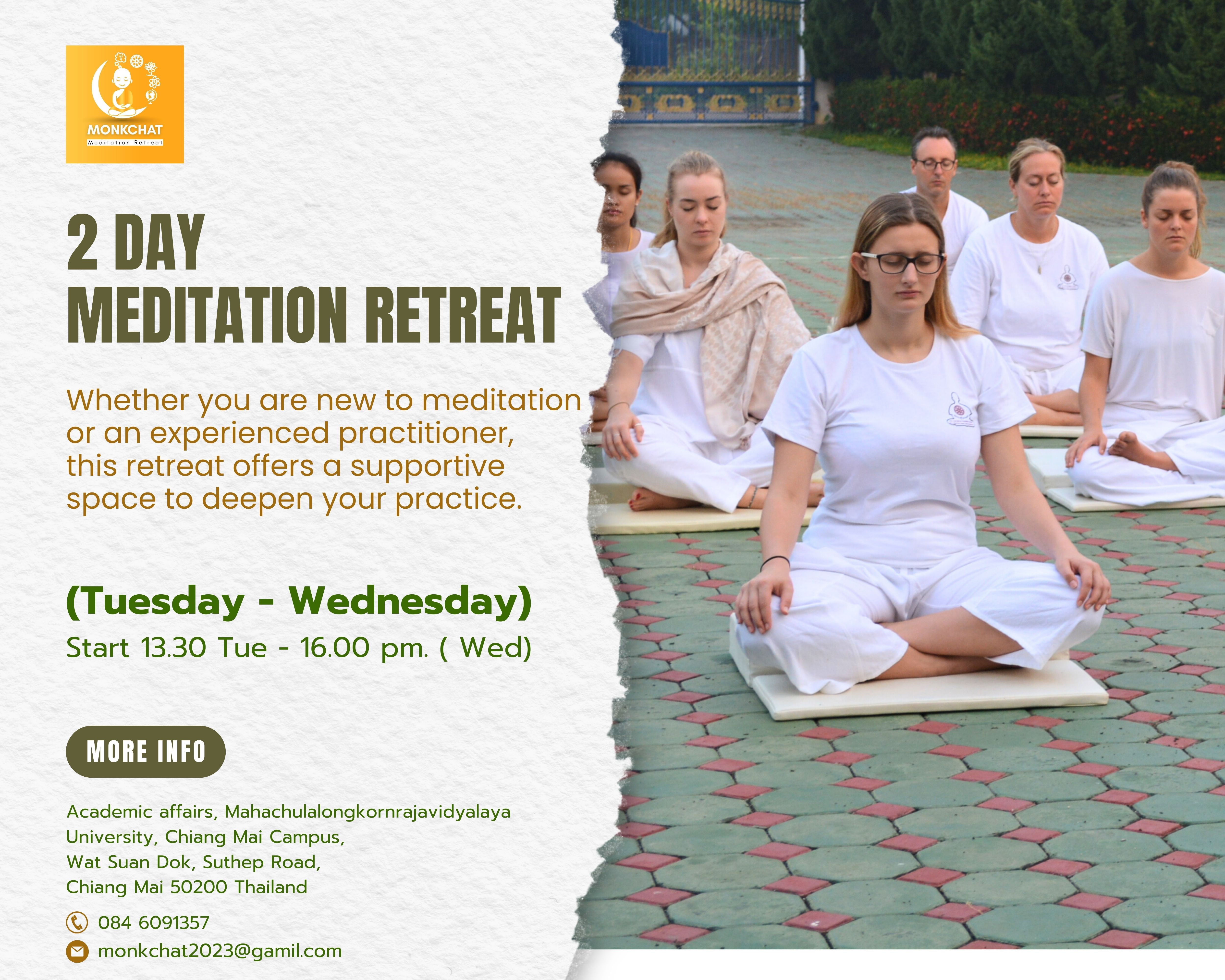 2-day Meditation Retreat (Overnight)