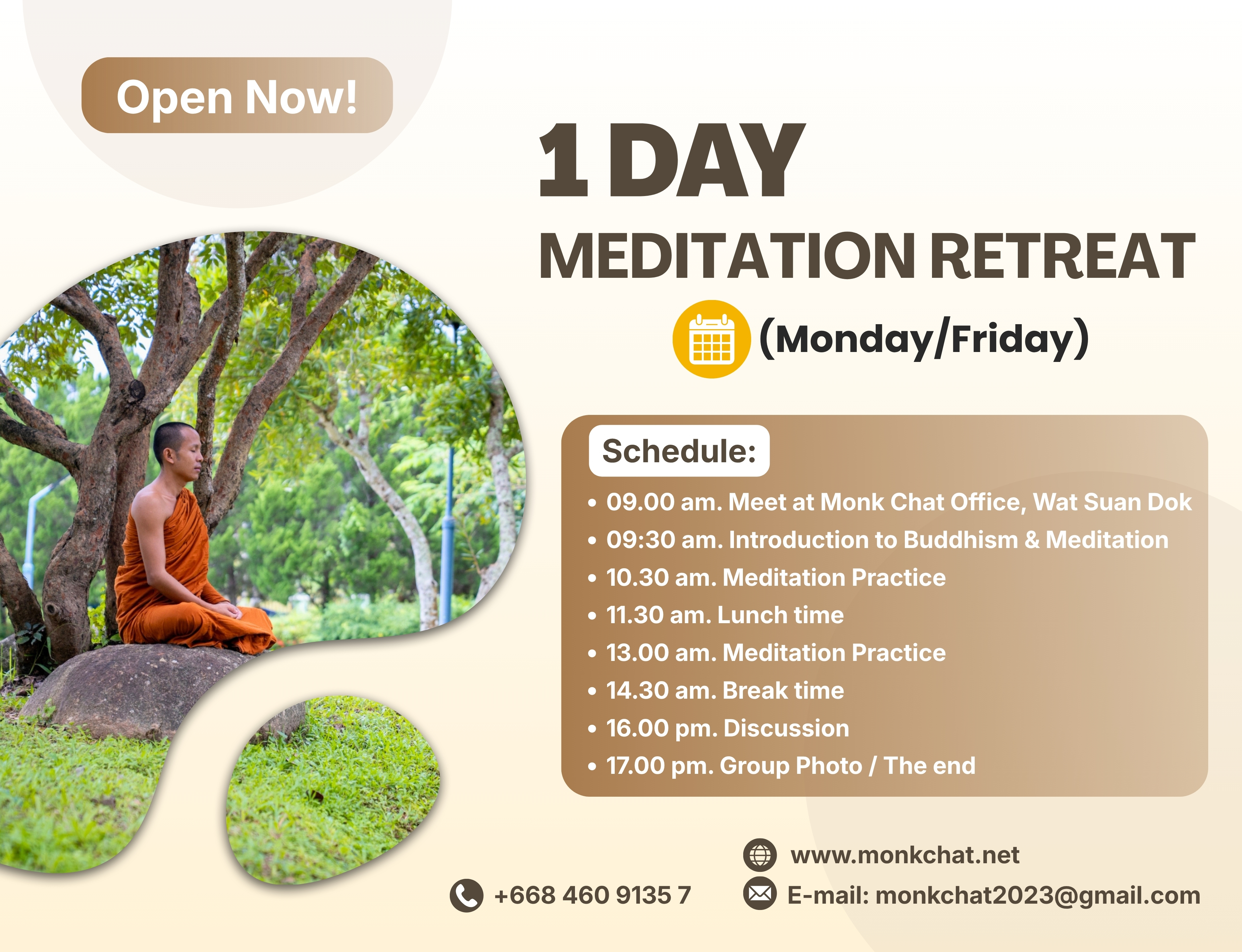 1 Day Mediation Retreat