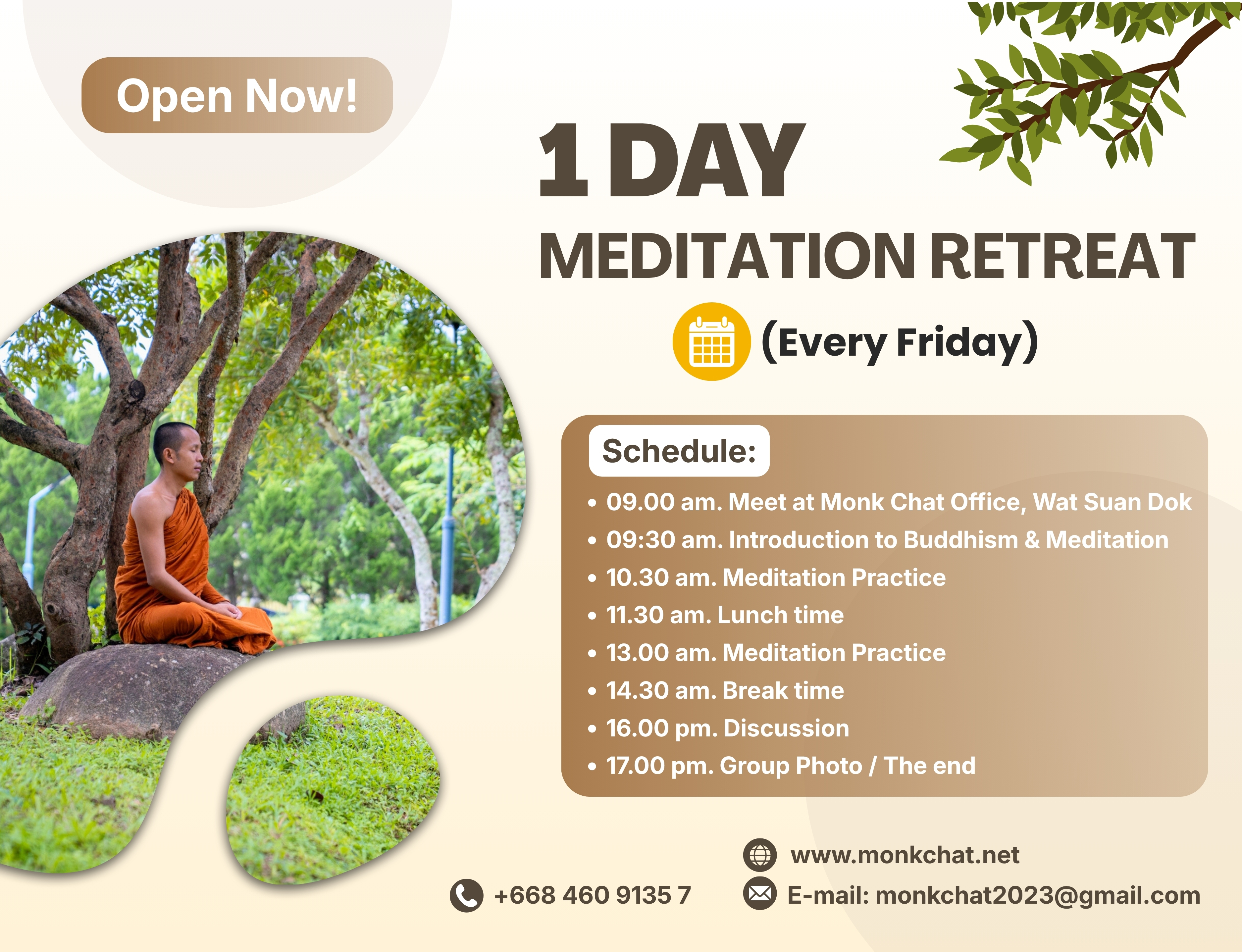 1 Day Mediation Retreat