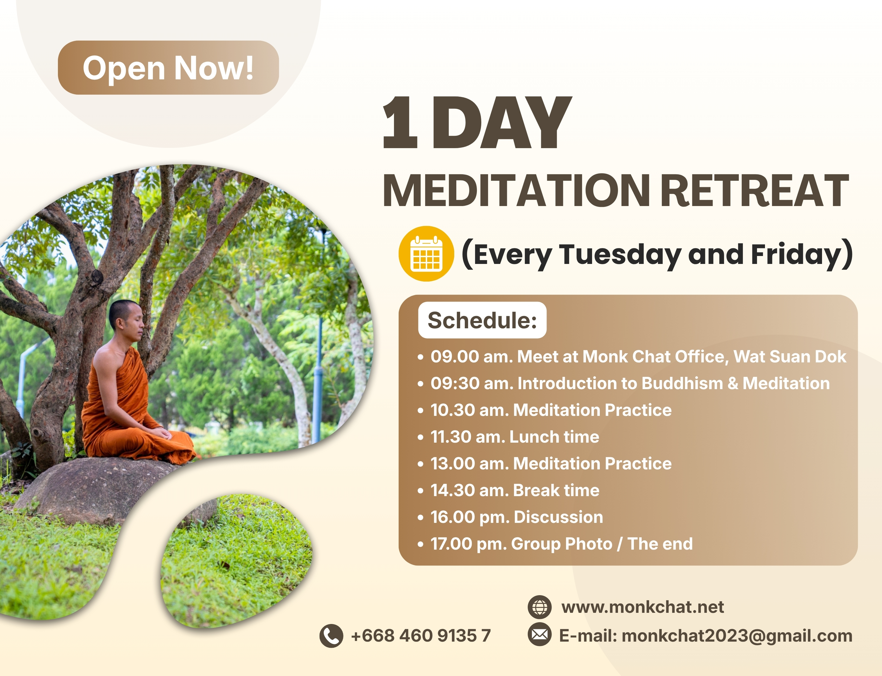 1 Day Mediation Retreat